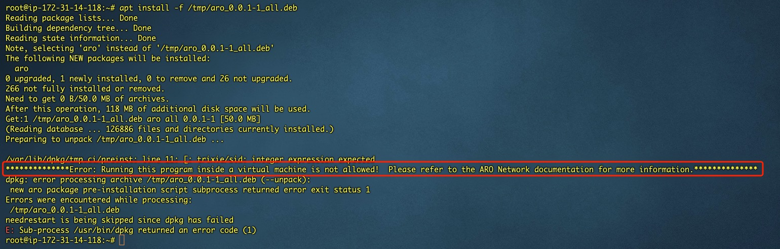 Virtual Machine Error